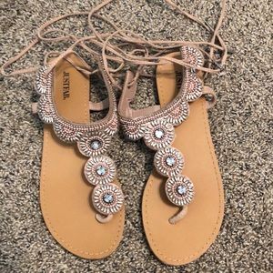 JustFab strappy sandals
